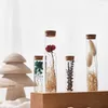 Fiori decorativi Bottiglia dei desideri essiccata Rosa Provetta per fiori conservata Gypsophila Mini Glass Wedding Party Souvenir Gift