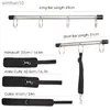 BDSM Bondage Metal Spreader Bar Sex Hands Ankle Neck Collar Restraint Set Slave Shackles Erotic Game Sex Tool for Women L230518