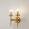 Vägglampor modern guldlampa ledde nordiska spegel ljusarmatur glas sconce för vardagsrum sovrum hem loft industriell dekor e27