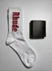 Paires Hommes Chaussettes Rhude Hombre pour Hommes Drôle Bandhnu Été Printemps Tube Moyen Cocotier Décontracté Court High Street Imprimer Homme U1VZ