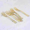 Dinnerware Sets 24 Pcs Wedding Silverware Plastic Fruit Picks Disposable Fork Cake 9.8X3CM Child