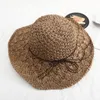 Brede Rand Hoeden Vrouwen Strooien Hoed Decoratieve Strand Cap Tuinieren Zonnescherm Dame Zomer