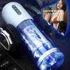 Massager Automatic Sucking Male Masturbator with Rotating Thrusting Fast Orgasm Realistic Vaginal Machine Hands for Men