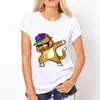 T-shirt interesujące dla zwierząt harajuku słodkie 2020 letnia odzież na ramię okrągła szyja koszulka damska P230603