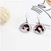 Charm Diy Personnalisé Sublimation Blanc Rond En Métal P O Boucles D'oreilles 10 Paire / Lot Y1010 Drop Delivery Jewelry Dhe3F