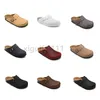 chinelos designer sandálias birks boston tamanco arizona gizeh homem mulher palmilha macia feltro de couro sliders interior fivela alça sapatilhas cortiça