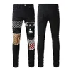 50 av ~ Jeans Designer Mens Skinny Desig 55 Colors Pants Hippop Sticker Embroidery Slim Denim Streatwear Wholesale 29-38 V2