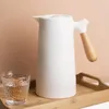 Garrafas de água 1L garrafa térmica com isolamento chaleira forro de vidro pote de café