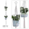 Kwiatpot netto garnek wisząca kosza makrama wieszaków rośliny Hanger Holder Garden Supplies Czech Dekoracja