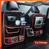 Nuevo organizador de asiento trasero de coche con soporte para tableta organizador de almacenamiento de coche con bandeja de mesa plegable protectores de respaldo de asiento de coche