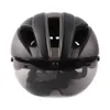 Casques de vélo Casque Aero TT Contre-la-montre Casques de vélo pour femmes Hommes Lunettes de course Casque de vélo de route avec lentille Casquettes de sécurité pour le cyclisme en plein air 230603