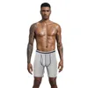 Caleçon Long Boxershorts Mâle Hommes Boxers Shorts Culottes Sous-Vêtements Coton Jambe Sexy Marque Qualité Boxer Homme