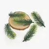 Fleurs décoratives 10pcs Simulation Plante Pin Herbe Faux Décoration En Plastique Pour Arbre De Noël