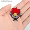 Pins Brooches Creative cartoon character - enamel alloy brooch funny collar painted brooch badge T230605