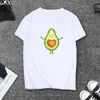 T-Shirt Summer Cute Casual Small Fresh Fruit Top Grade T-shirt Harajuku Cartoon Sports Avocado O-Neck Women's Dress P230603