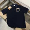 Printemps et été T-shirts pour hommes Polos Designer à manches courtes Casual Tb Warhorse Poches brodées polos T-shirt en pur coton