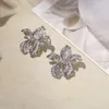 Boucles d'oreilles 2023 Vintage métal fleur grand pour les femmes or argent couleur déclaration irrégulière mode Brincos bijoux cadeaux