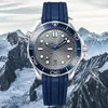 Omeg Men Watches 2023 NOWOŚĆ ZEGATK MĘŻCZYZN Pełna skala Watch Watch Watch Wysoka jakość Top Luksusowy ruch zegarków marki Zegar gumki męski Dhgates