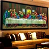 Stitch DIY Full Diamond Målning Christian Last Supper Cross Stitch 5D broderi Diamond Mosaikikon Jesus Kristus målning Heminredning