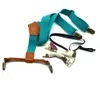 Children Adjustable lattice Suspenders baby plaid Bow Tie Fashion Braces Kids Strap clip with Bow Tie 12 colors Belts QH31