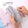 Transparent Stationery Pencil Bag Student Examination Dediced Nylon Mesh Pen Case Unisex stor kapacitet Pouch School Supplies QH38