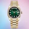 diamond watch With Box Papers high-quality Watch New Version Yellow Gold Diamond Bezel 40mm Dial Automatic Fashion Men's Watch datejust Wristwatches