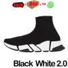 2023 Paris Designer Casual Chaussettes Chaussures Semelle Confort Respirant Hommes Femmes Plateforme Hommes Mesh Trainer Noir Glitter Tricoté Triple Sneaker Marche Eur 36-47