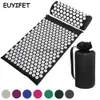 Yogamattor Akupunkturmassage Mat Back Body Head Neck Foot Relieve Stress Spike Acupressure Mat Needle Massager Cushion/Pillow J230506