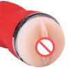 Dubbelhål Oral 3D Deep Throat Artificial Vagina Male Masturbator Real Pussy Oral Vaginal Sex Toys For Men J0208 L230518