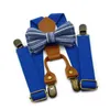 어린이 조절 가능한 격자 서식기 베이비 격자 무늬 나비 넥타이 패션 브레이스 아이 넥타이 클립 보우 넥타이 12 색 벨트 QH31