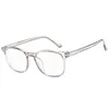 Солнцезащитные очки рамы ретро мужские очки рамки модные женские очки бренд дизайнер прозрачный линс