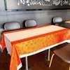 Table Cloth Plastic Tablecloth Halloween Decoration Restaurant Waterproof And Oil-proof Disposable 108x180cm