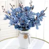 Dekorativa blommor 3D Silk Magnolia Branch Artificial High Quality Fake Flower for Wedding Decore Home Party Decoration Accessories