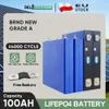 EU Stock LifePo4 100AH ​​PRISMATIC Battery 12V 24V 48V för solenergi lagringssystem laddningsbart paket från Polen Warehouse