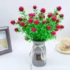 Dekorativa blommor rikedom Lucky Silk Simulated Plastic Artificial Flower Festival Party Home Decor Accessories lycka till fruktträd