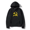 Sweats à capuche pour hommes Russian Hammer And Sickle - Sovie Russia Sweat à capuche pour hommes en coton mélangé graphique