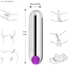 G-Spot Bullet Vibrator Dildo Nipple Clitoris Stimulator USB Raddbar bärbar för resor Discreet Vibe Wand Anal Massager L230523