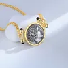 チェーンABL-1 ZFSilver S925 Sterling Silver Fashion Trendy Apollo Retro Gold Ancient Coin Necklace for Women Party Wedding Chram Jewelry