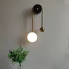 Lampada da parete moderna a led Apparecchio di illuminazione creativa Pallone d'oro Soggiorno Camera da letto Bagno Luce Cucina Nordic Applique da comodino