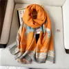 Scarves 2023 Winter Warm Women Scarf Luxury Print Horse Thick Cashmere Hijab Shawl Wrap Pashmina Foulard Bufanda Blanket Tassel Echarpe