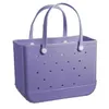 Été femmes EVA sac de plage grand designer fourre-tout étanche panier sacs à provisions Bogg sac Silicone plage fourre-tout