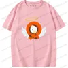 T-shirts pour hommes 2023 été nouveau S-South Park T-shirt coton dessin animé impression Couple à manches courtes haut T230605