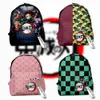 Backpack 2020 Demon Slayer Crossborder New 3D Bag Pack Blade School Bags Oxford Cloth Personality Rope with Key Chain 3D Cute Backpack J230517