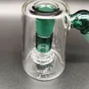 45 Grad Multi Color Grün Teal UFO Fly Dish Aschefänger für Glasbong Rauchrohr Kopfstück 14MM Bubbler Tornado Dab Rig Rauchzubehör