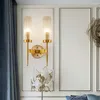 Vägglampor modern guldlampa ledde nordiska spegel ljusarmatur glas sconce för vardagsrum sovrum hem loft industriell dekor e27
