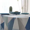 Borddukgul geometrisk vattentät enkel rektangulär matbord bröllop födelsedagsfest R230605