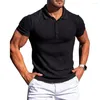 Erkekler Rahat Gömlek Modaya Modeli Erkekler Yaz Top Pullover Yumuşak Gömlek Egzersiz Kısa Kollu Spor