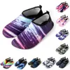 Water Shoes Women's water sports beach thin and multi printed anti slip swimming surfing diving socks underwater shoes P230603