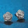 Charm Sterling Silver Pretty rose Flower Orecchini per le donne Fashion classic party wedding Jewelry Regali di festa R230605