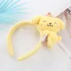 INS Fashion Kuromi Style Hair Sticks Handmade Plush Melody Cinnamoroll Design Washing Face Girl Kids Accessories